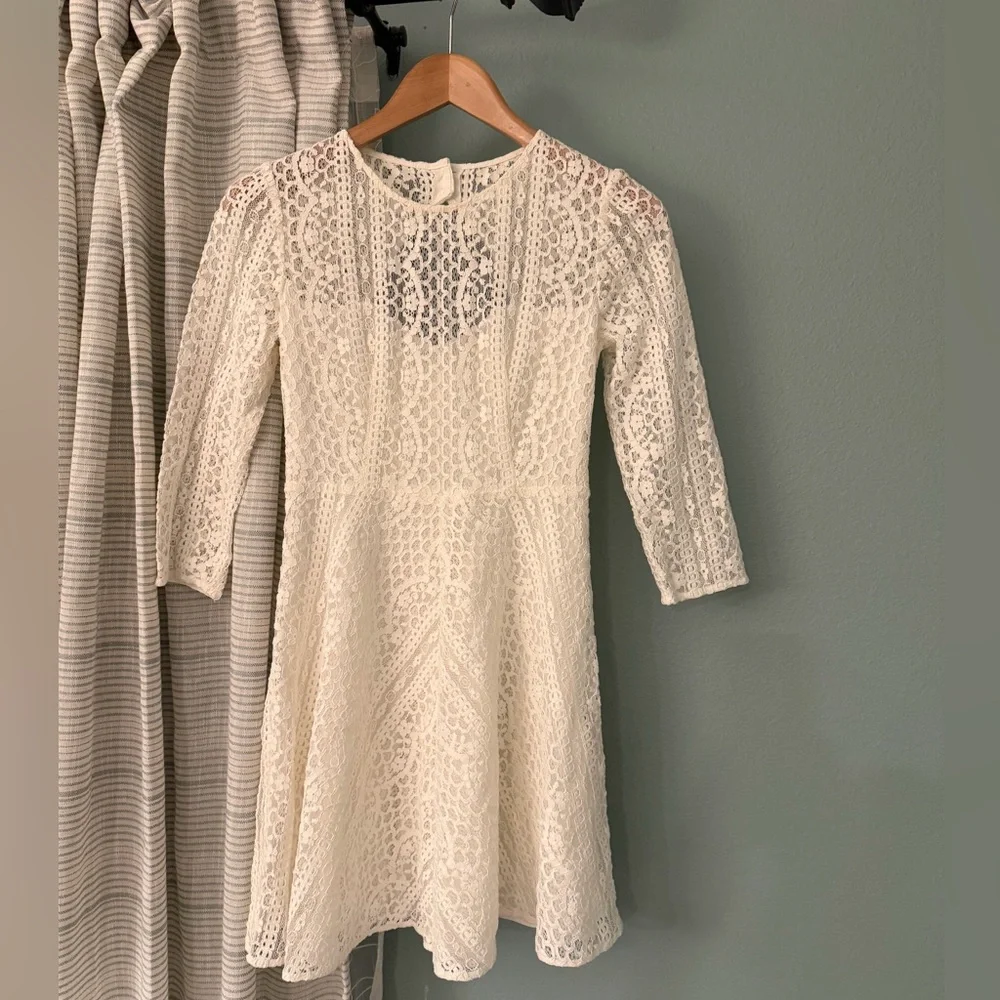 white lace long sleeve dresses Long Sleeve Lace Wedding Dresses Off the Shoulder Ivory Beach Wedding Dress AWD1147